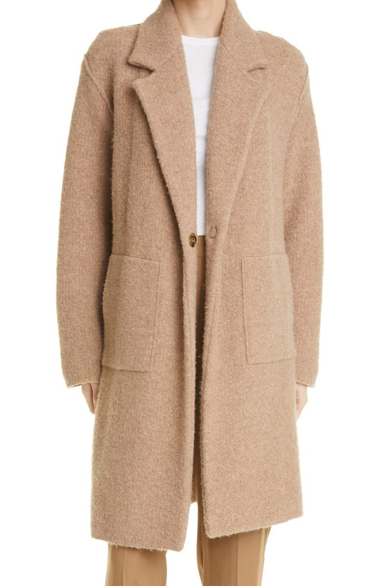 Merino Wool Blend Longline Cardigan | Nordstrom