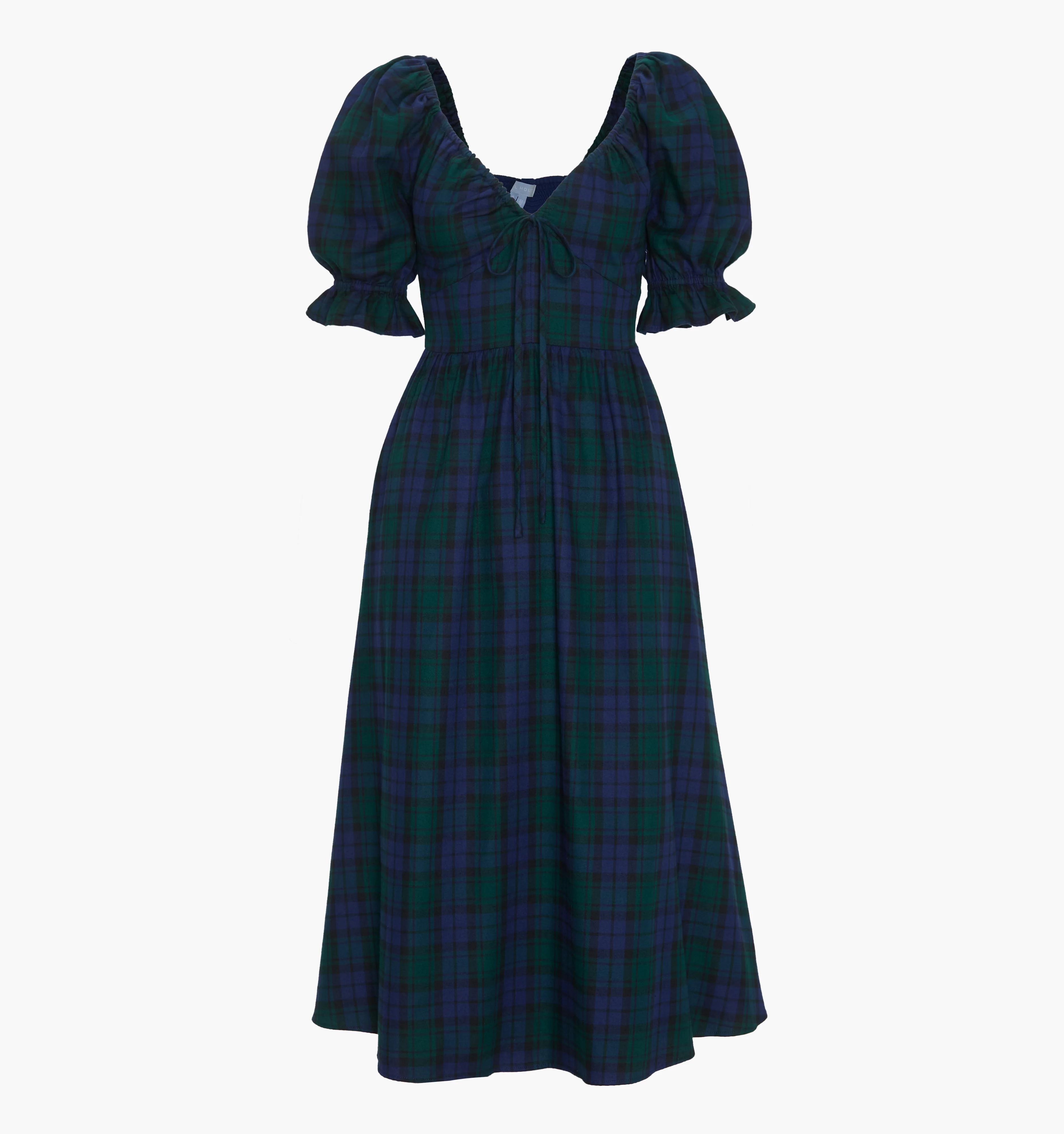 The Ophelia Dress | Blackwatch Tartan / S | 100% Cotton | Hill House Home | Hill House Home US