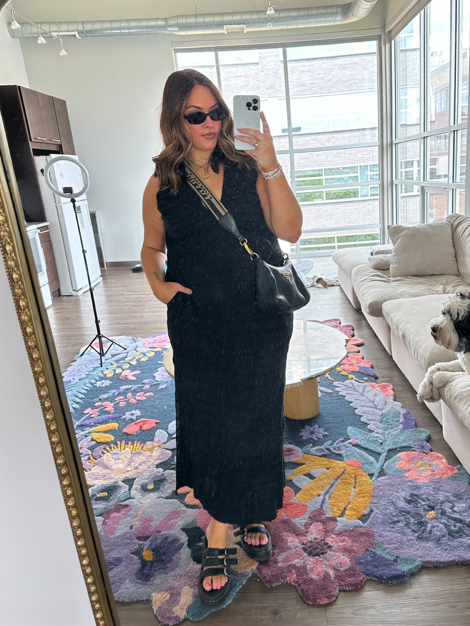 Gladiator Sandals For Women Martens Blaire Flower Slides In