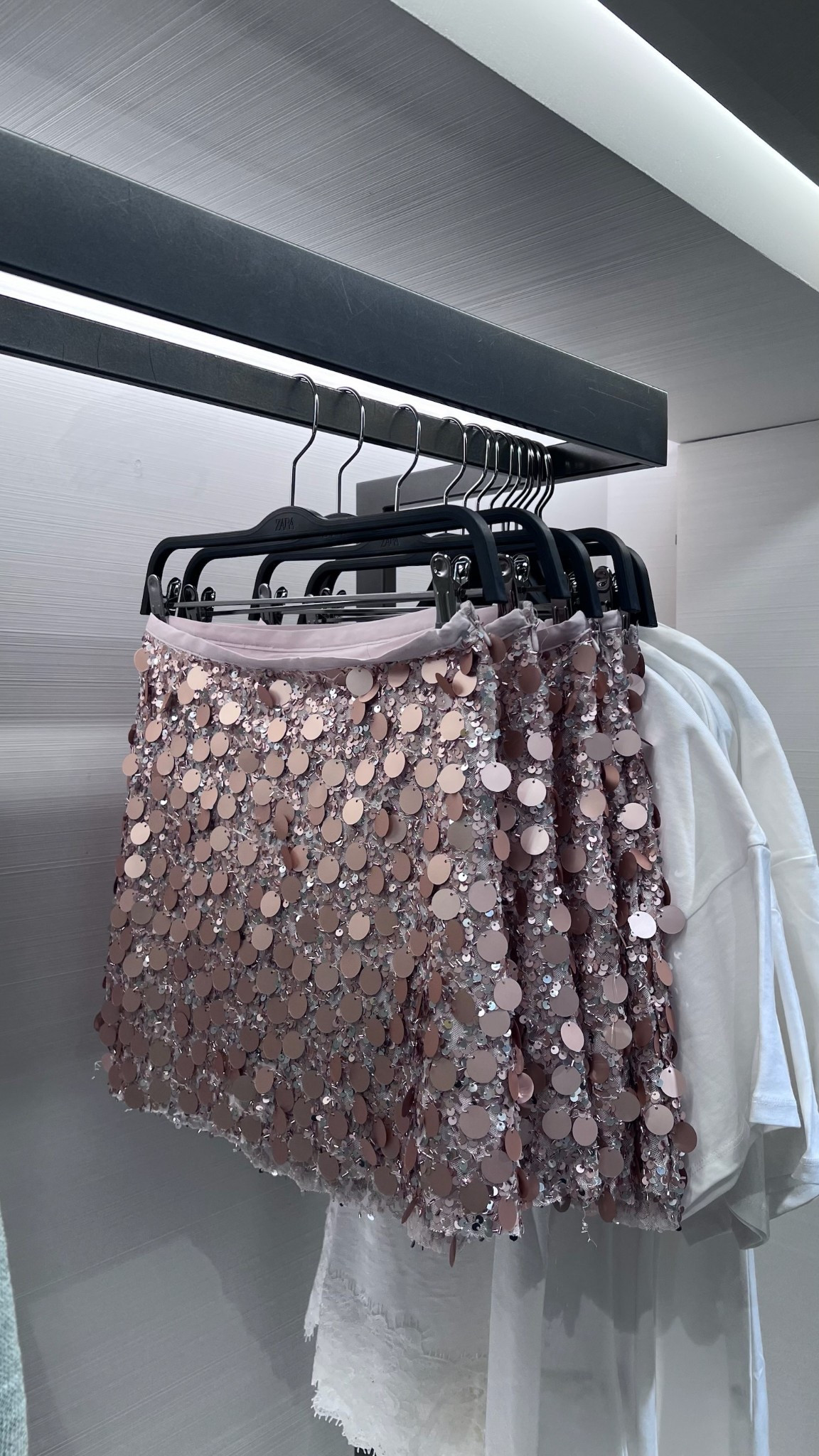 Pink sequin mini skirt. spring outfits 2026 inspo

#LTKMidsize #LTKootd