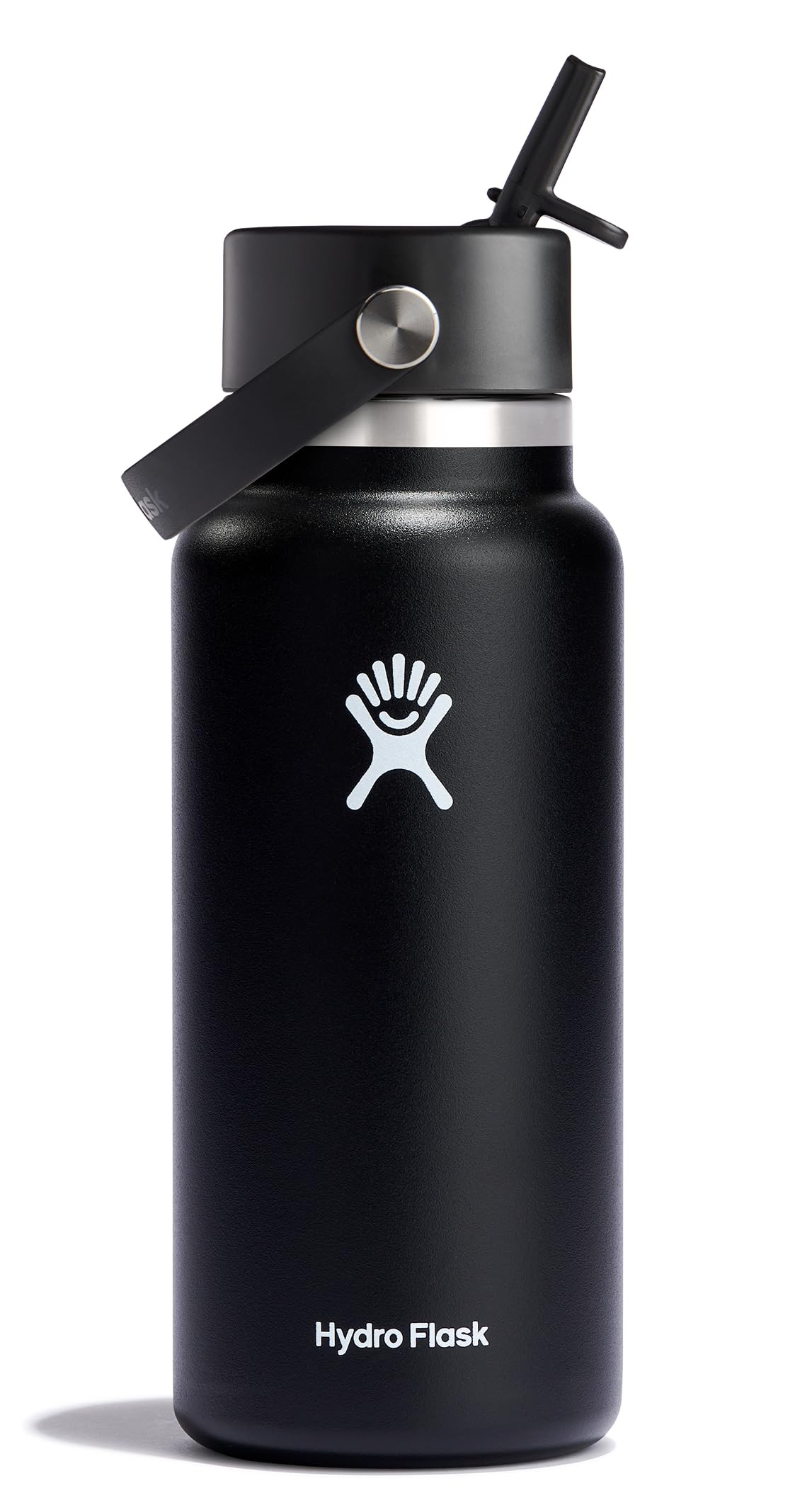 Hydro Flask Water Bottle - Insulated Stainless Steel - Wide Straw Lid, Non Spill, Leakproof in 32... | Amazon (US)