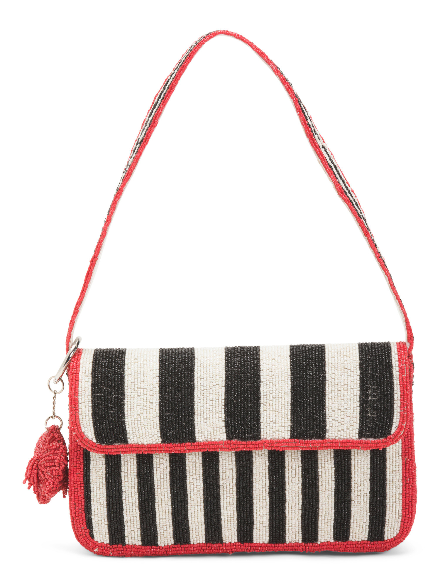 Beaded Yin Yang Chic Flap Shoulder Bag | TJ Maxx