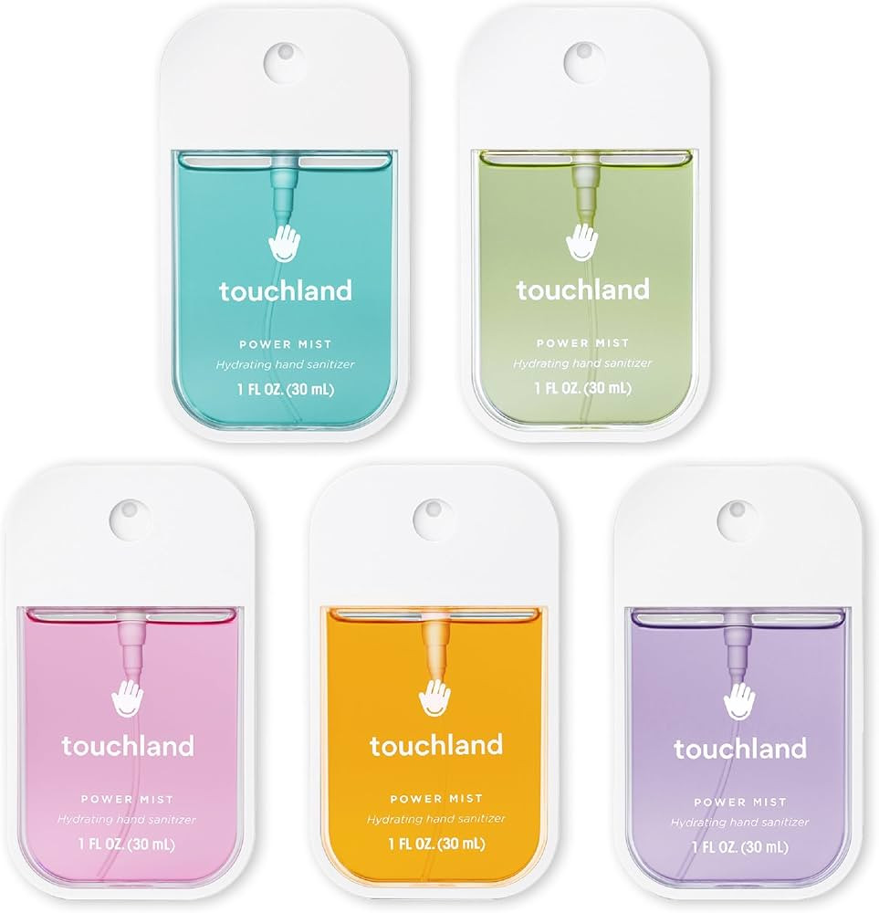 Touchland Power Mist Hydrating Hand Sanitizer Spray, TOP 5 Set (Applelicious, Sandalwood, Lavende... | Amazon (US)
