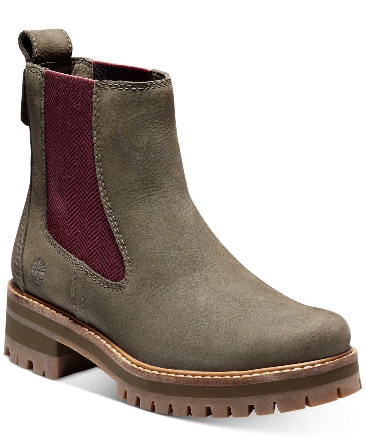 Timberland Women's Courmayeur Valley Lug Sole Chelsea Boot Women's Shoes | Macys (US)