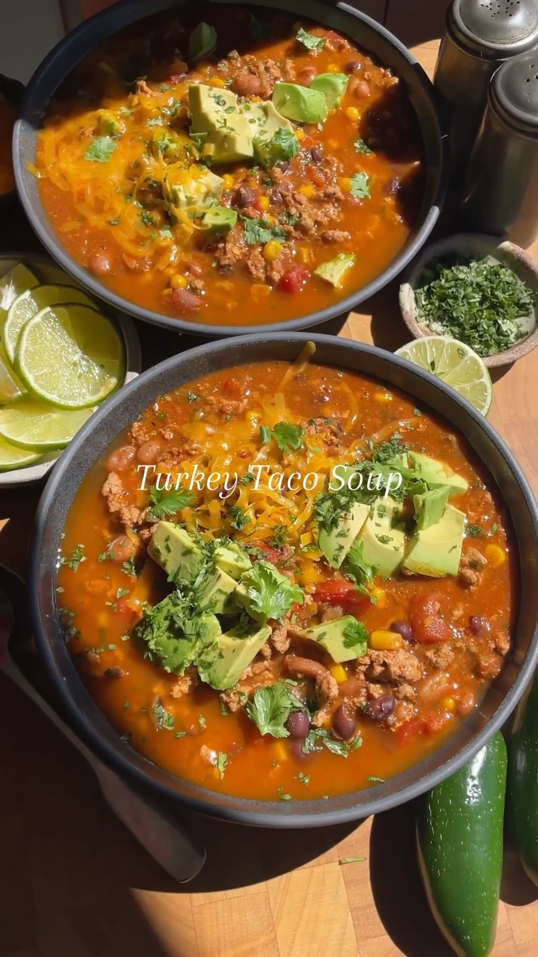 🥳 Soup Week finale!! Day 5 brings us Turkey Taco Soup — a family-friendly favorite that’s hearty, flavorful, and so easy to make.

Think of it as the perfect cross between a cozy turkey chili and a Mexican-inspired soup. 🌮✨ Packed with lean ground turkey, black + pinto beans, and a punch of taco seasoning, it’s protein-packed comfort you’ll want on repeat. Bonus: it freezes beautifully for meal prep 🙌🏼.

The easiest, tastiest way to wrap up Soup Week — cheers to a week full of cozy bowls! 🥄💛 

https://thedefineddish.com/turkey-taco-soup/

Video Credit: @themindfulhapa

#LTKHome #LTKSeasonal #LTKFindsUnder100