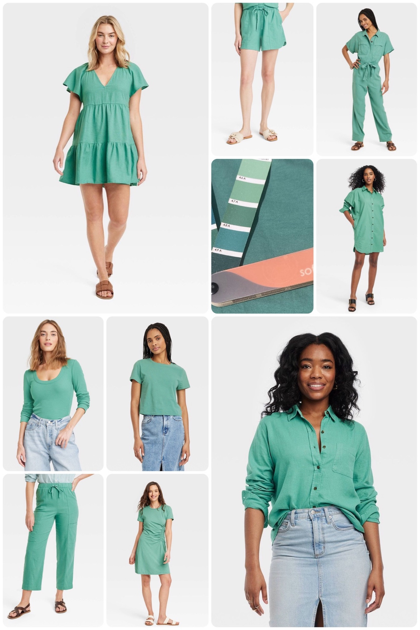 TCI #softautumn color at Target!!! Verified in person (not a certified color analyst, just a TCI soft autumn client). In person, this color matches 4.9A on the color fan, and is more blue-green than the website photos show (also softer too). 

#LTKxTarget #LTKstyletip #LTKfindsunder50