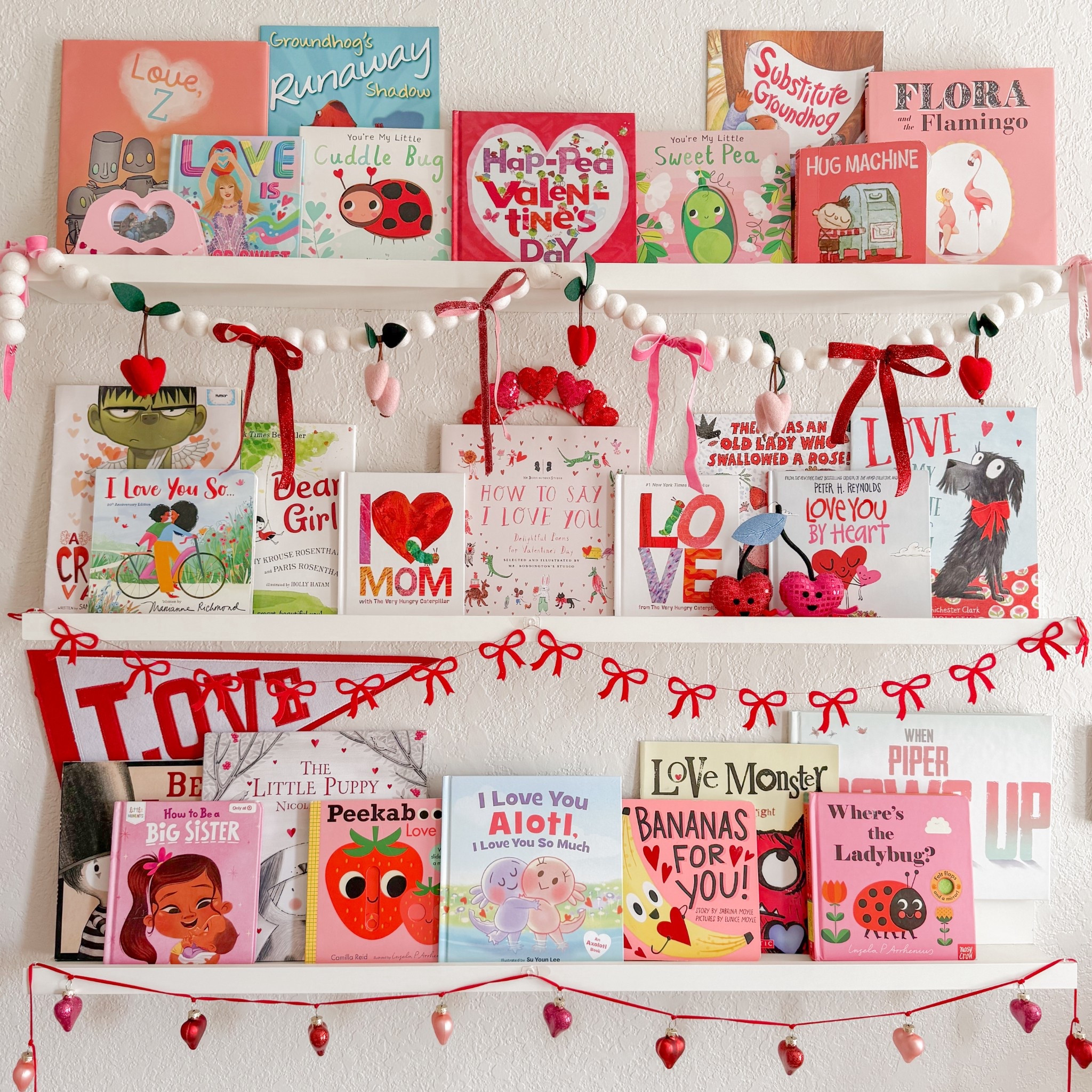 Valentine’s Day bookshelves ❤️📕 

#LTKmomlife #LTKKids #LTKValentine