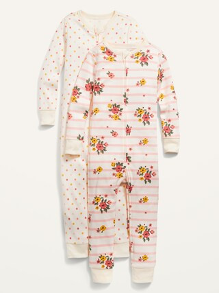 Unisex Printed One-Piece Pajamas 2-Pack for Toddler & Baby | Old Navy (US)