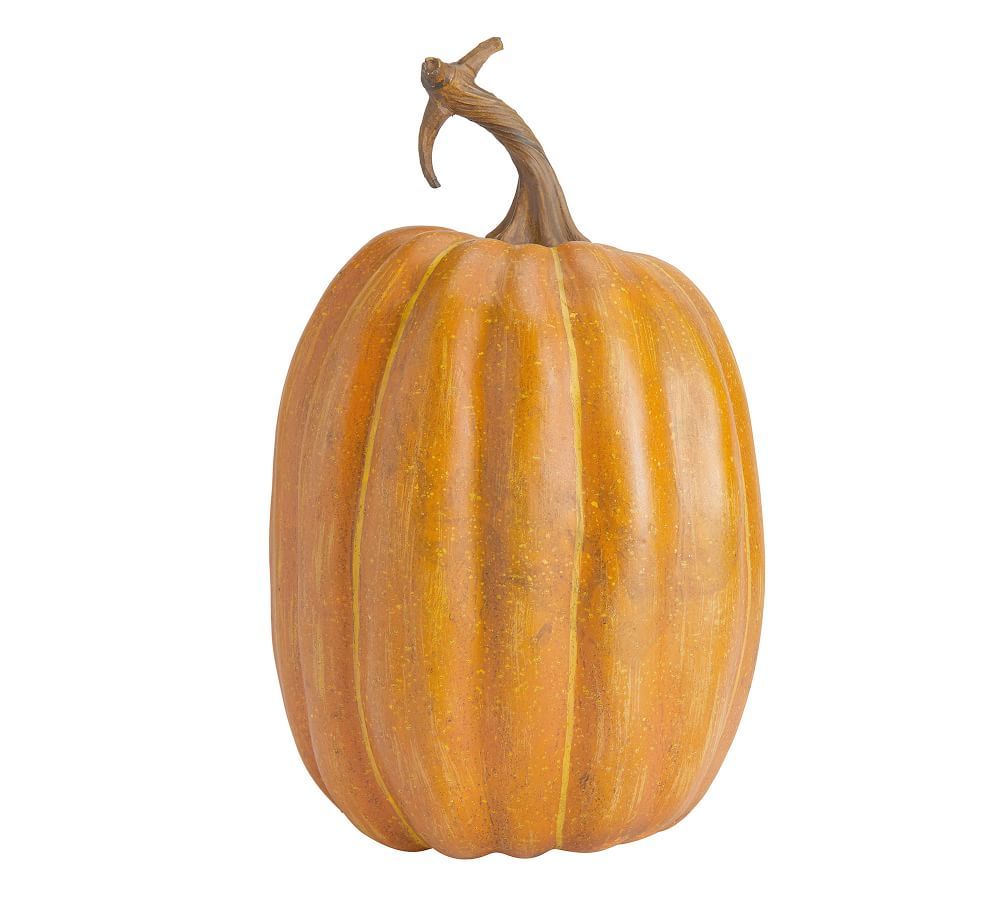 Faux Pumpkins, Orange, Tall, 7.5"W x 13"H | Pottery Barn (US)