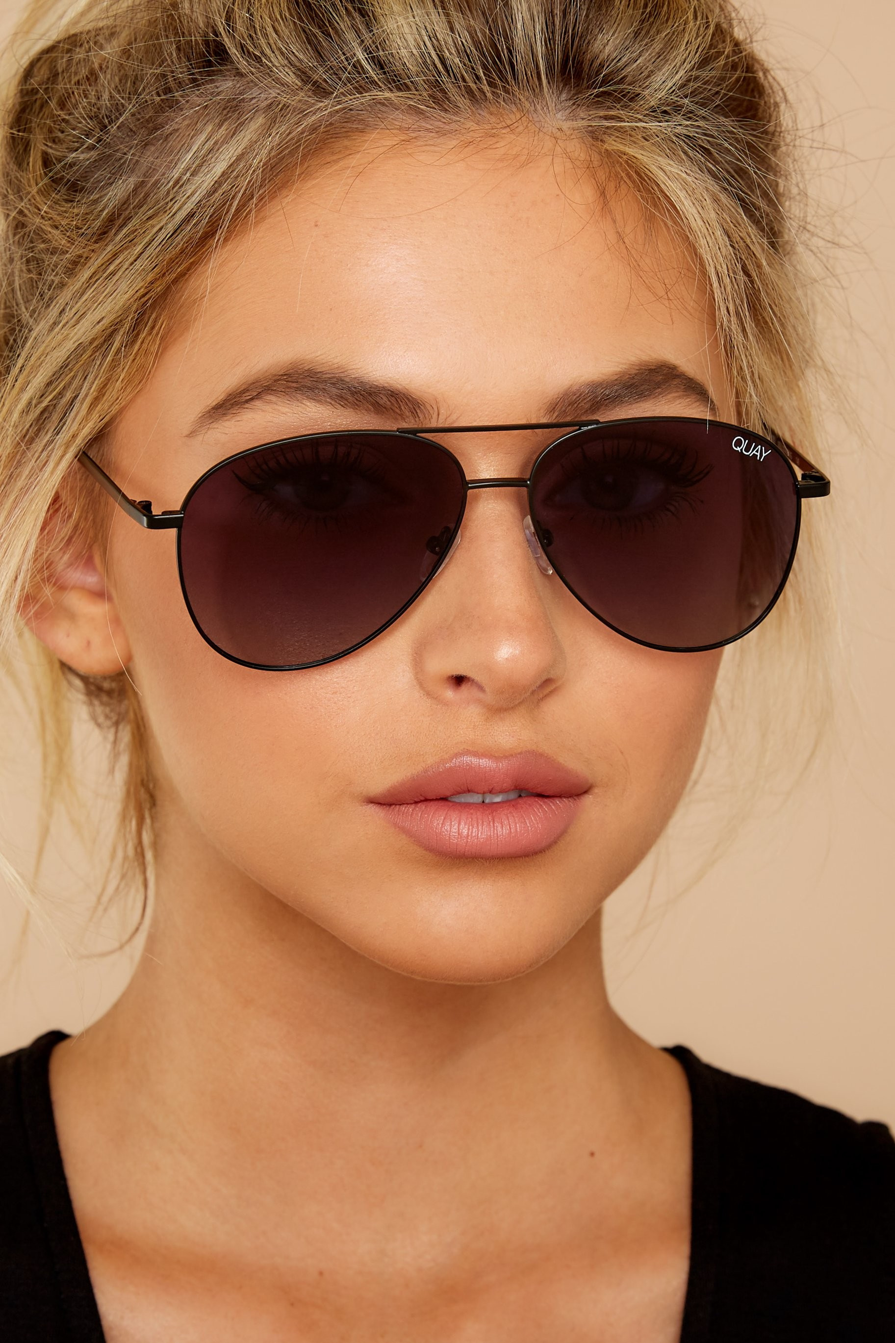 Still Standing Black Smoke Sunglasses | Red Dress 