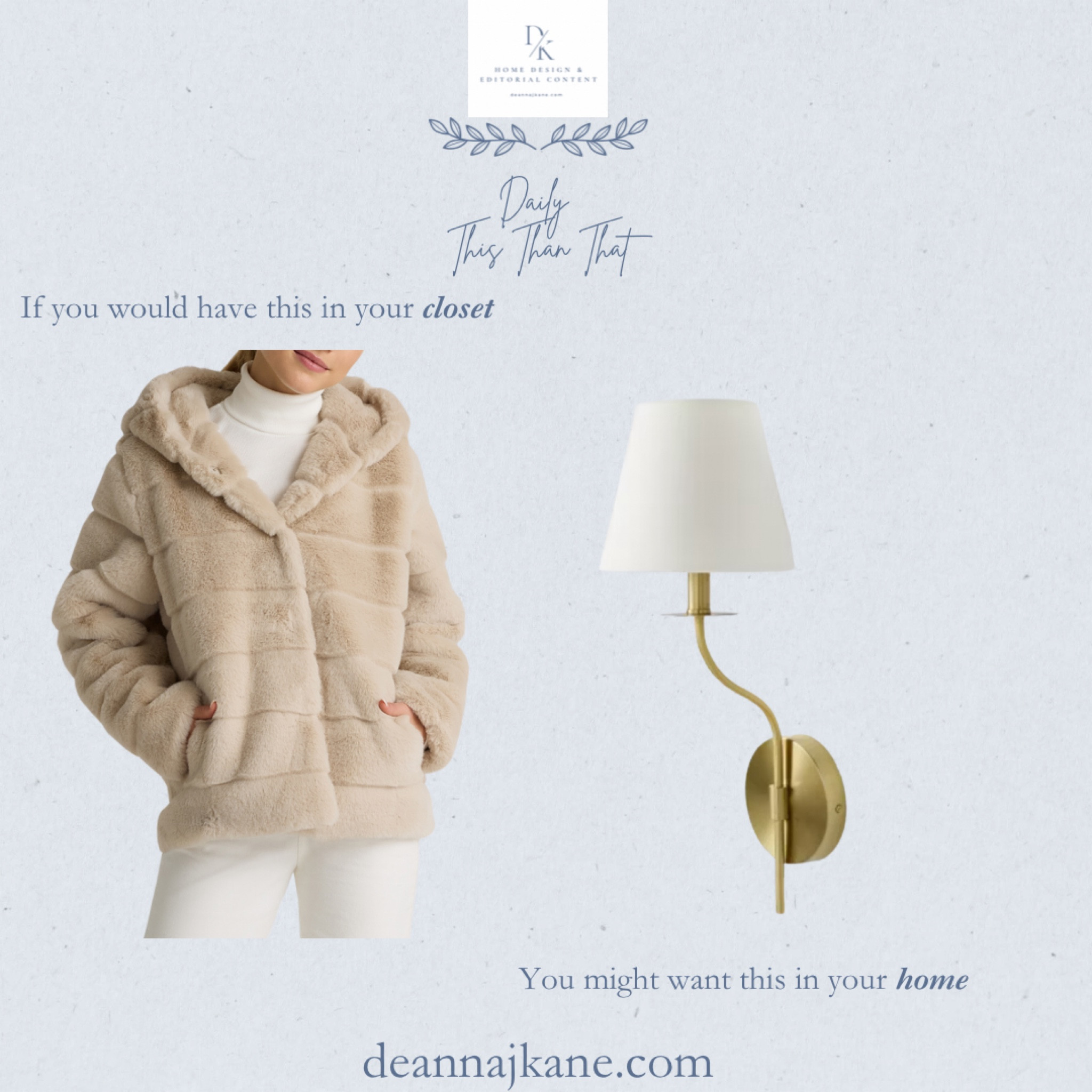 If you would wear this faux fur jacket, you might want this battery-powered sconce in your home  

#LTKSeasonal #LTKHome
