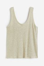 Linen vest top | H&M (UK, MY, IN, SG, PH, TW, HK)