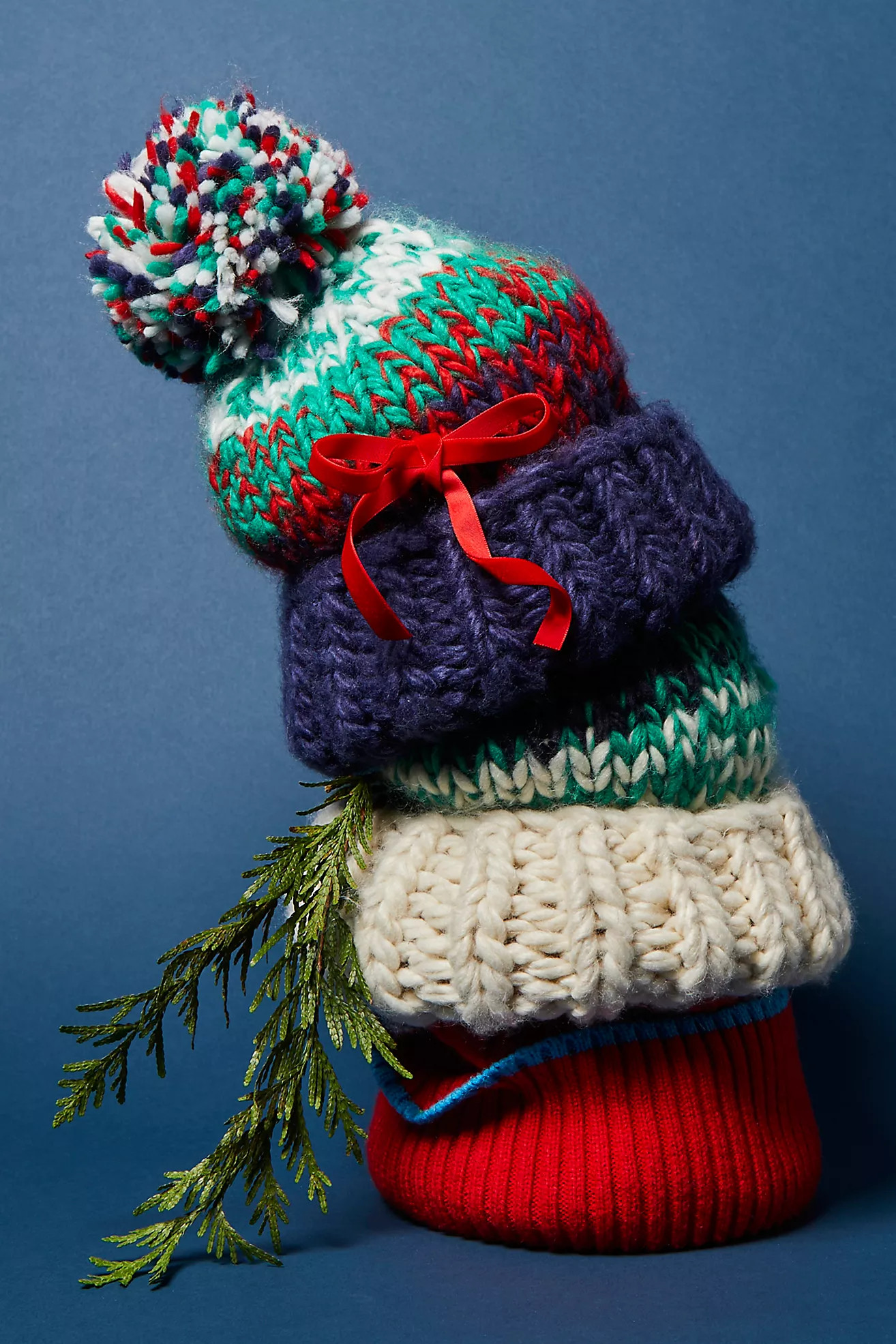 Tide Stripe Knit Pom Beanie | Free People (Global - UK&FR Excluded)