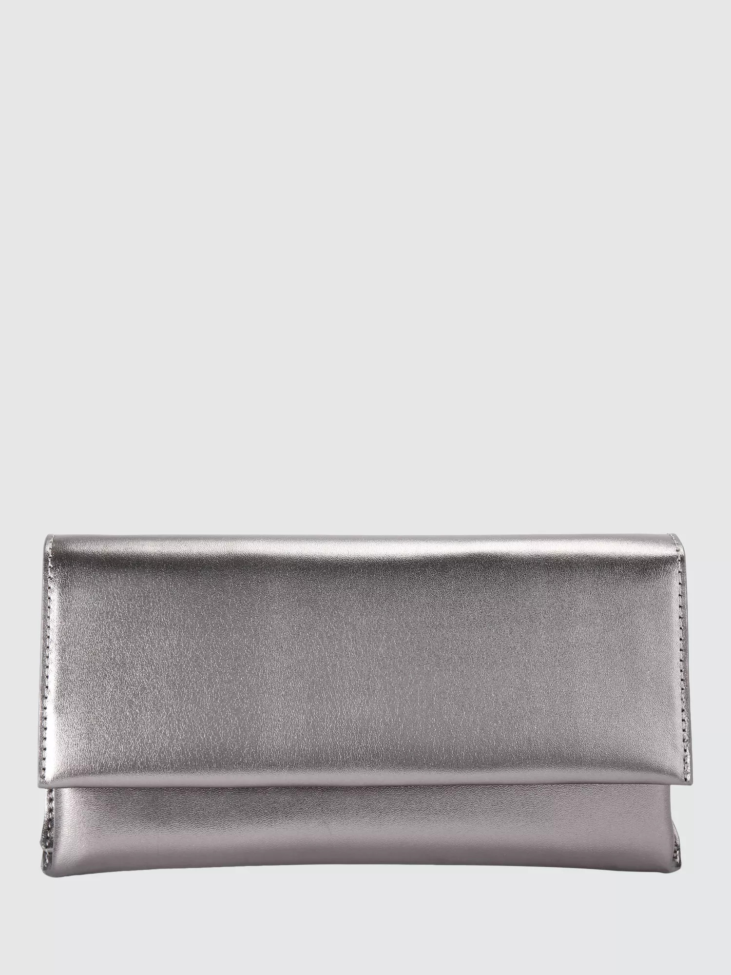 KG Kurt Geiger Brielle Clutch Bag, Grey Pewter | John Lewis (UK)