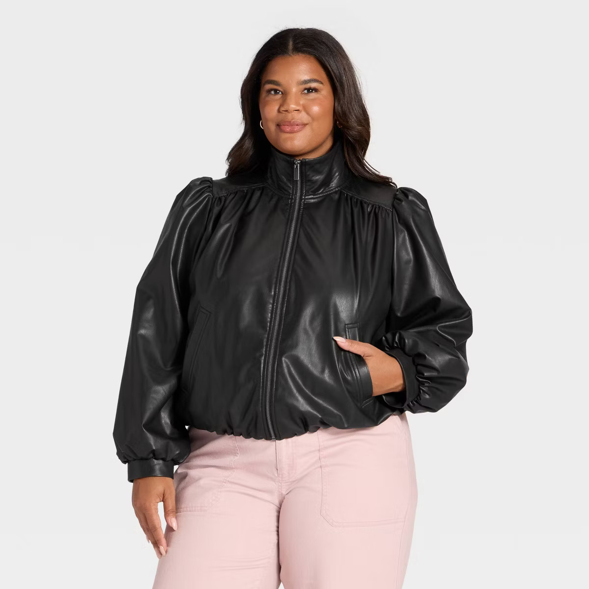 Women's Gathered Bomber Jacket - Universal Thread™ | Target