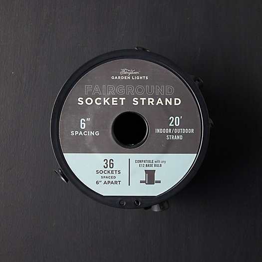 Stargazer Garden Lights Fairground Style Socket Strand | Terrain