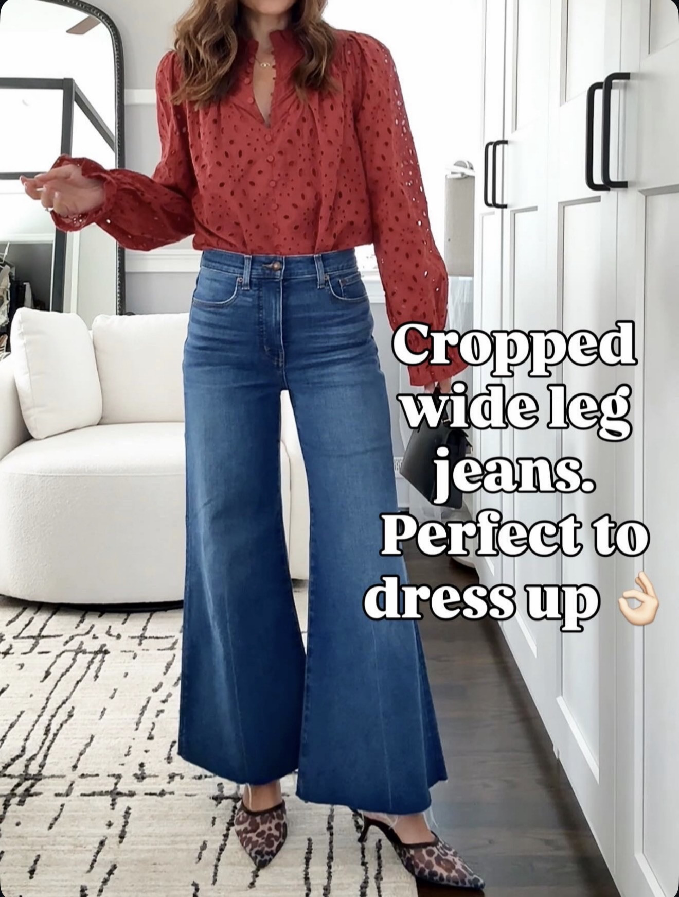 Cropped wide-leg jeans that are so easy to dress up 👌🏼 🔗⬇️

#LTKmomlife #LTKootd #LTKOver40