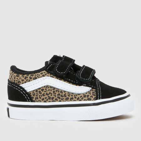 Kids Girls Toddler Brown & Black Vans Old Skool V Trainers | schuh | Schuh