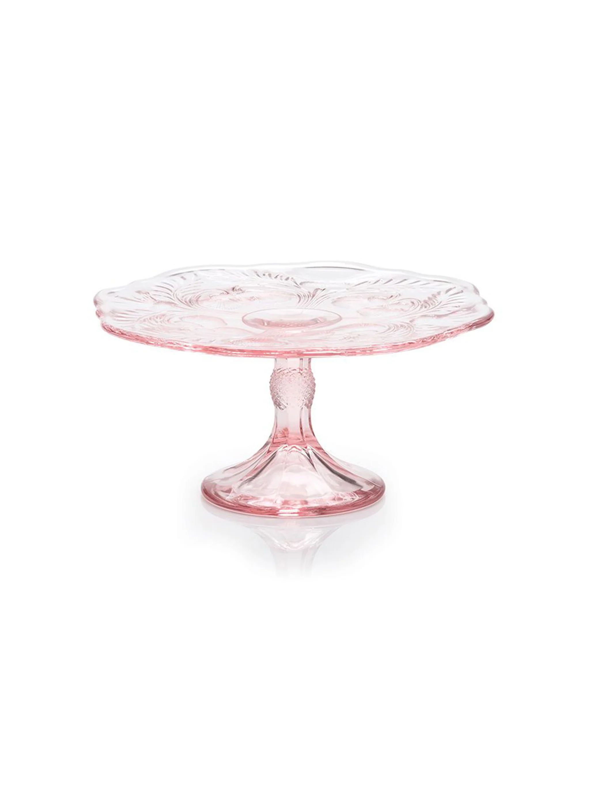 Mosser Glass Rose Thistle Cake Plate | Weston Table