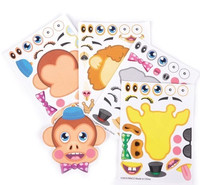 Click for more info about 12 Make-a-Zoo Jungle Animal Sticker Sheets New