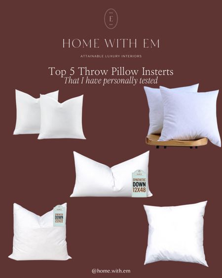 The best throw pillow inserts I have personally tested!

#LTKhome