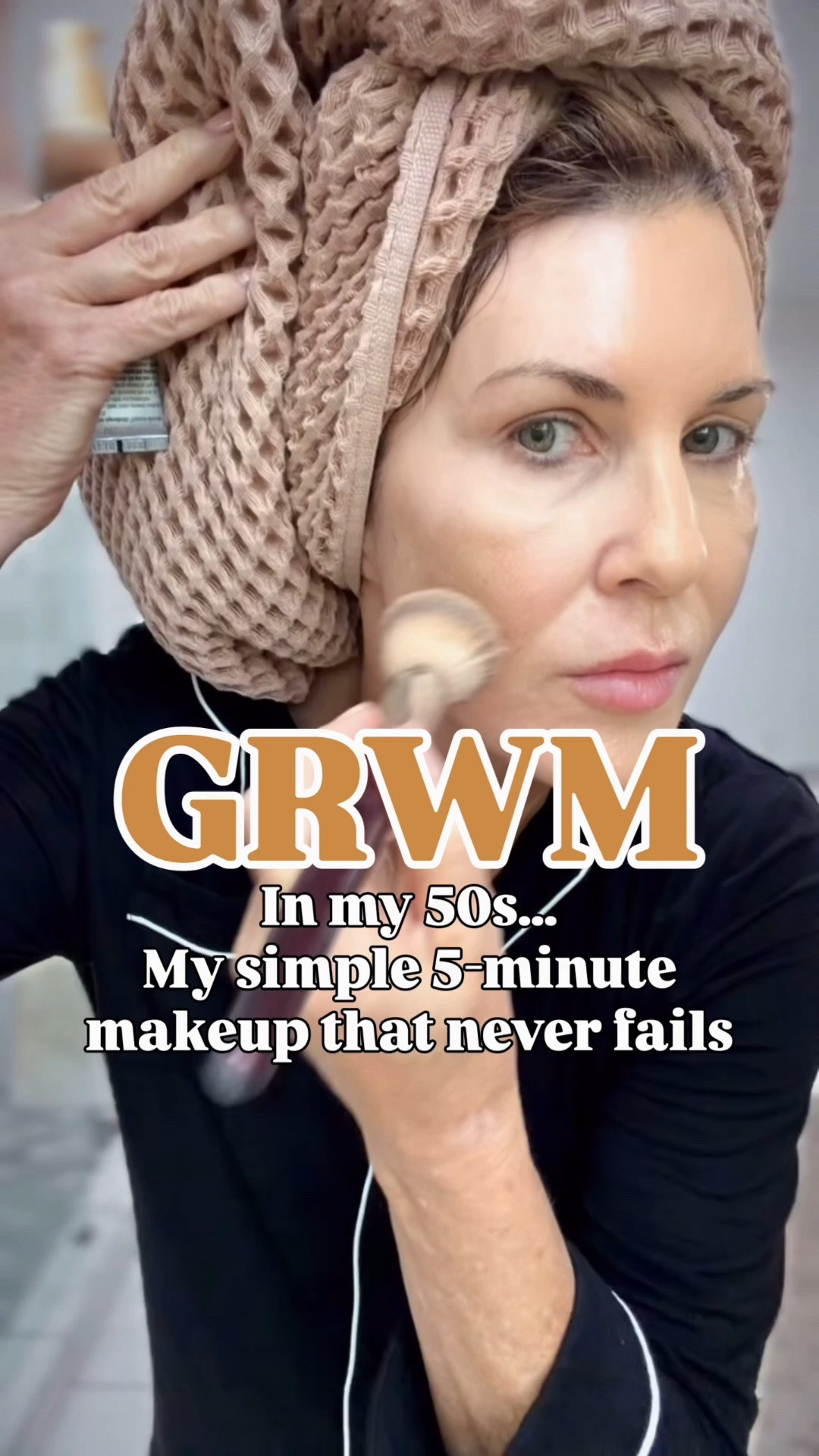 The simple makeup routine I’m asked about most. 
Foundation: IT Cosmetics Cc+ cream full coverage correcting foundation with SPF 50+ in medium. Apply with BK beauty brush 115
Under eye Tarte shape tape in light medium. Apply with BK beauty brush A506 Angie hot & flashy.  
Blush Ilia soft blurring in the color Closer. Apply with BK beauty brush 107. Added glow Jones Road miracle balm in flushed.
Brow pencil Anastasia brow wiz in soft brown. Armani eye tint in Shell. Mascara Ilia limitless in black. Lip pencil ilia Deco. Lipstick Charlotte Tilbury Liv it up. Gloss Mac lipglass in snobbish. Setting spray: 
Yummy skin liquid blurring

#LTKOver40 #LTKgrwm #LTKBeauty