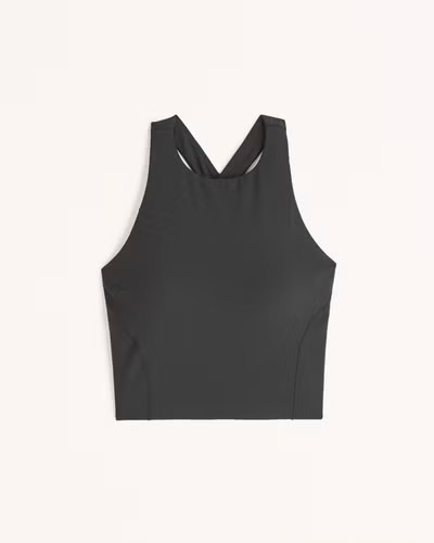 YPB studioSOFT High-Neck Open Back Slim Tank | Abercrombie & Fitch (US)