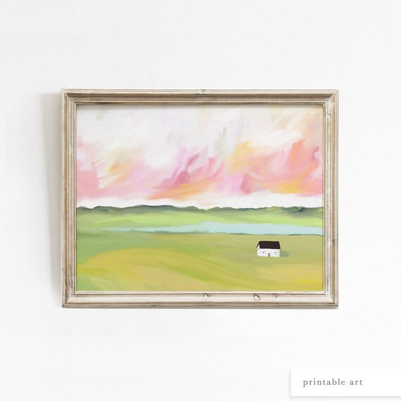 Farmhouse Wall Decor Printable Wall Art Landscape Wall Art | Etsy | Etsy (US)