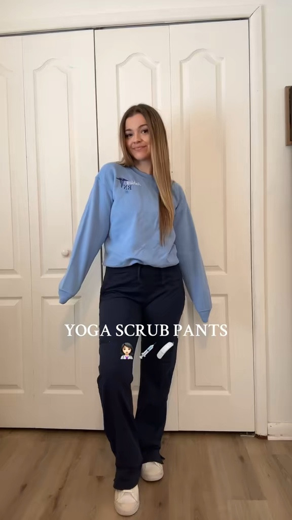 Yoga scrub pants #nurse #rn #scrubs #yogascrubpants