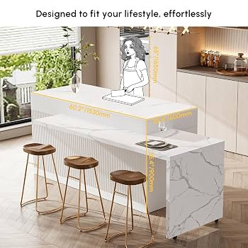 homary Extendable Kitchen Island with Storage 81"-106", White, Wood Top, Stationary Large Kitchen... | Amazon (US)