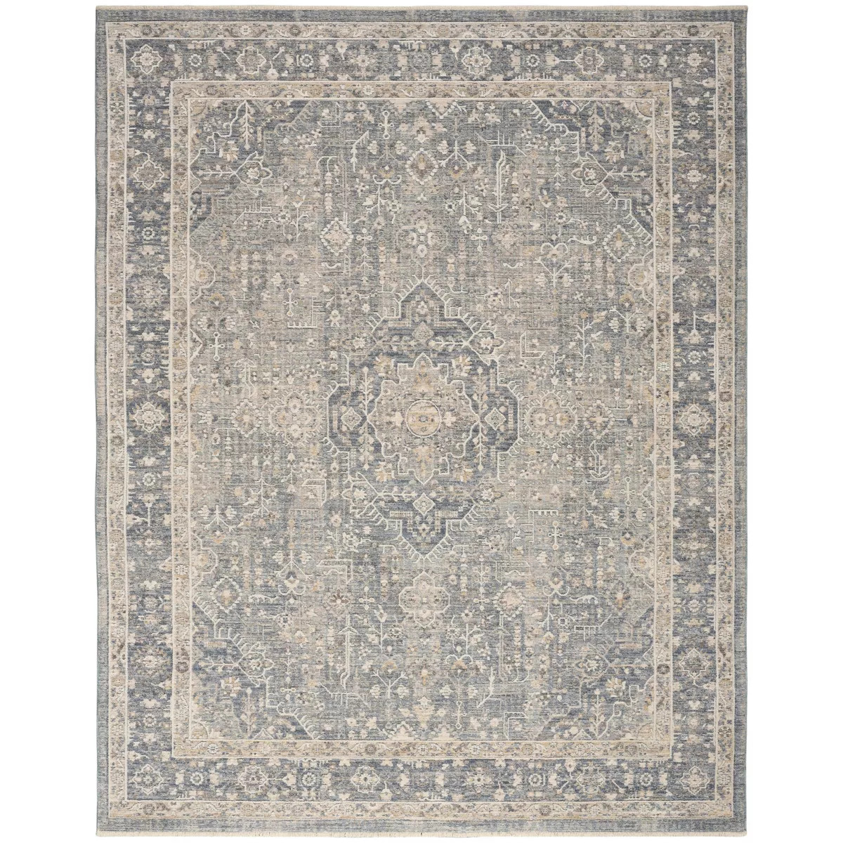 Nourison Harbor 5'3" x 7'6" Green Vintage Indoor Rug | Target
