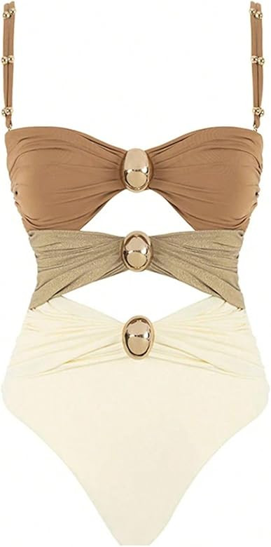 Narecte Modest One Piece Swimsuit Women 2025 Womens Swimsuits Bathing Suit for Women Womens Bathi... | Amazon (US)