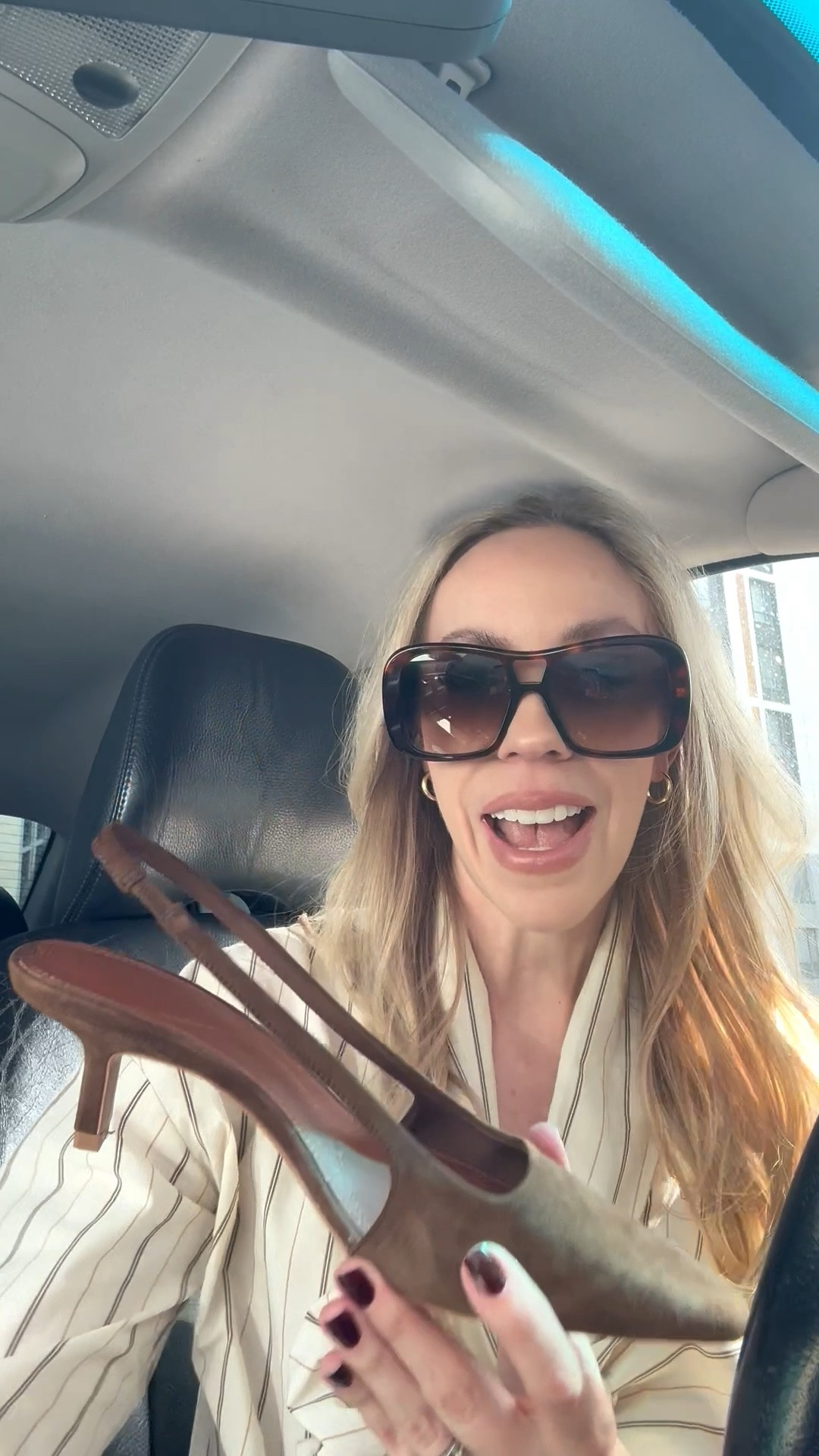 Got these slingbacks altered by my shoe repair guy and they’re perfect now! 100% suede and under $100 - also come in beige 

#LTKSaleAlert #LTKstorytime #LTKOver40