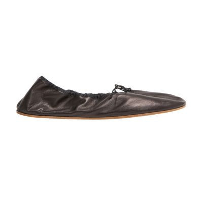 Round ballet flat in leather | 24S US
