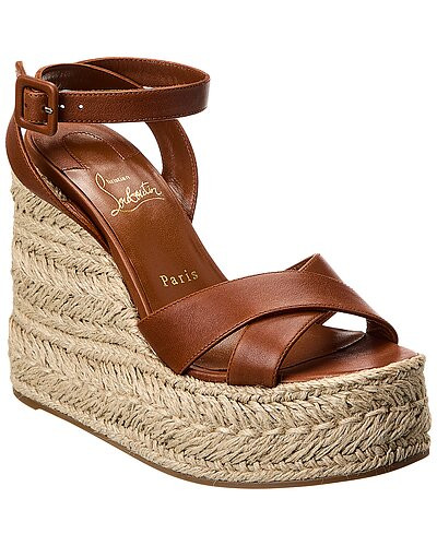 Mariza Zeppa 130 Leather Wedge Sandal | Gilt & Gilt City