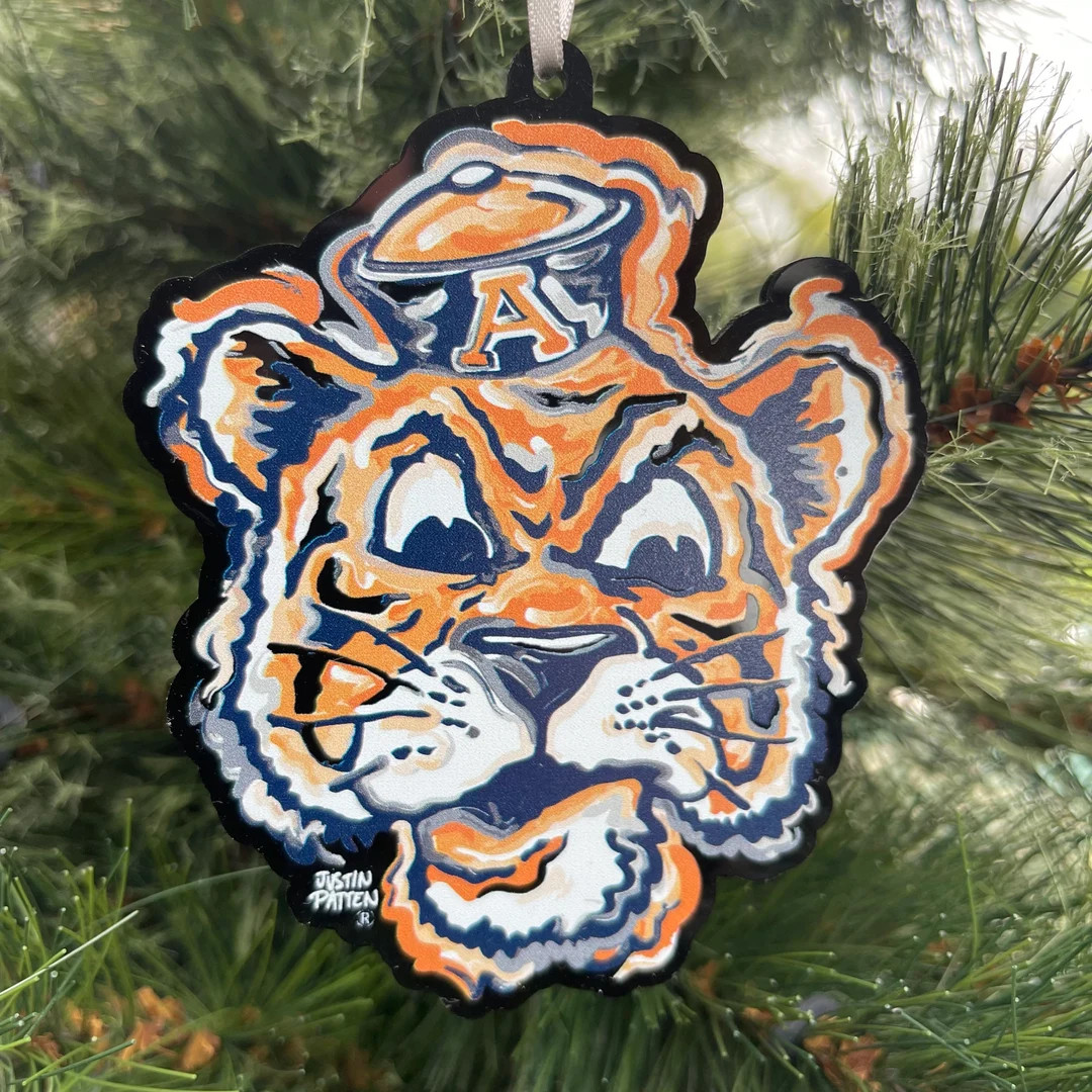 Auburn University Vintage Beanie Aubie Ornament by Justin Patten (storm Striker Art, Acrylic Clea... | Etsy (US)