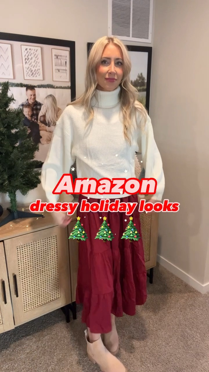 Dressy holiday looks from Amazon. Bonus — all of these pieces can double/triple etc in other uses as well! 

#LTKStyleTip #LTKFindsUnder50 #LTKHoliday