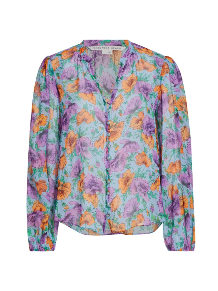 Syden Floral Silk Top | Saks Fifth Avenue
