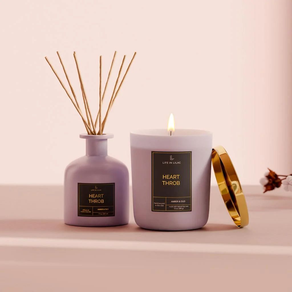 Heart Throb Candle Diffuser Bundle | Life In Lilac