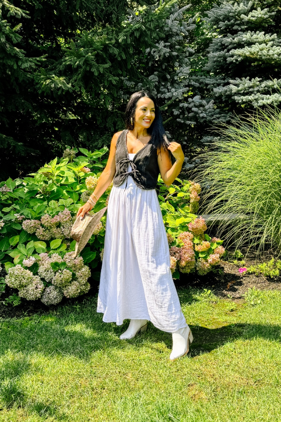 Target tie front denim vest with white maxi dress and white boots

Country concert outfit

#LTKFindsUnder50 #LTKSaleAlert #LTKStyleTip