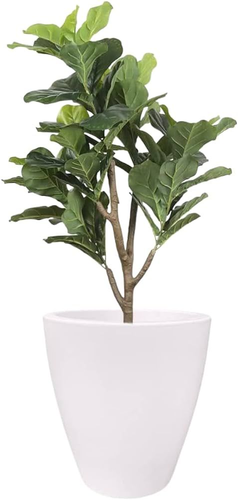 Elly Décor 18 inch Tall Garden Planter Pot with Drainage, Large Round Modern, Lightweight & Extr... | Amazon (US)