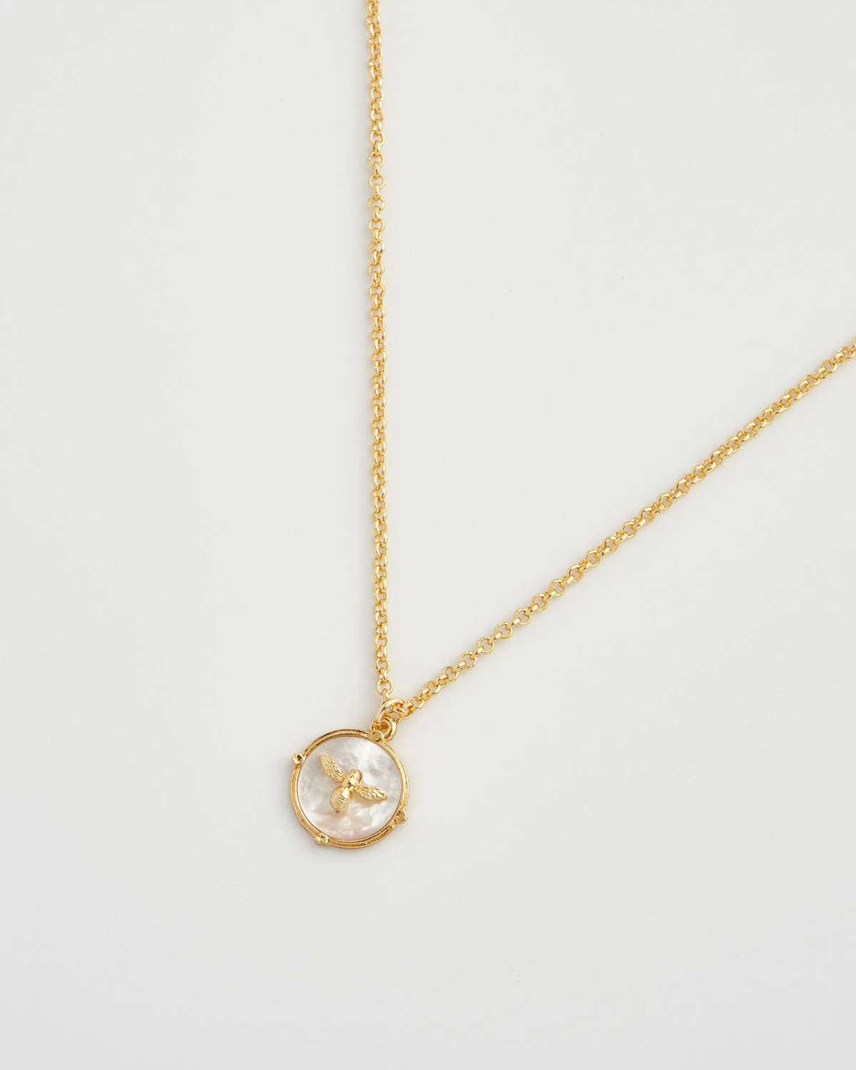 Honey Bee & Pearl Pendant | Fable England