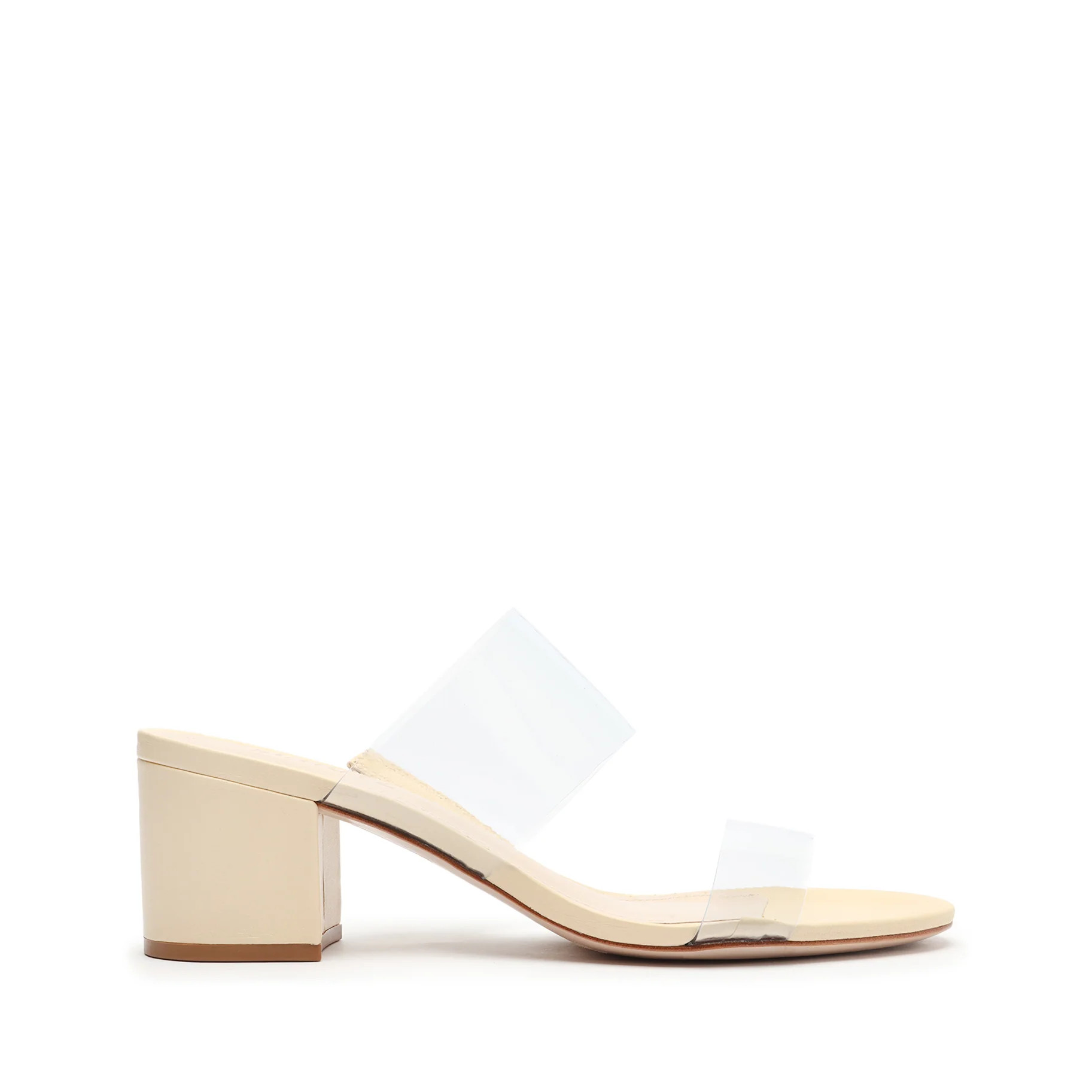 Victorie Vinyl & Leather Sandal, Chunky Block Heel | Schutz | Schutz Shoes (US)
