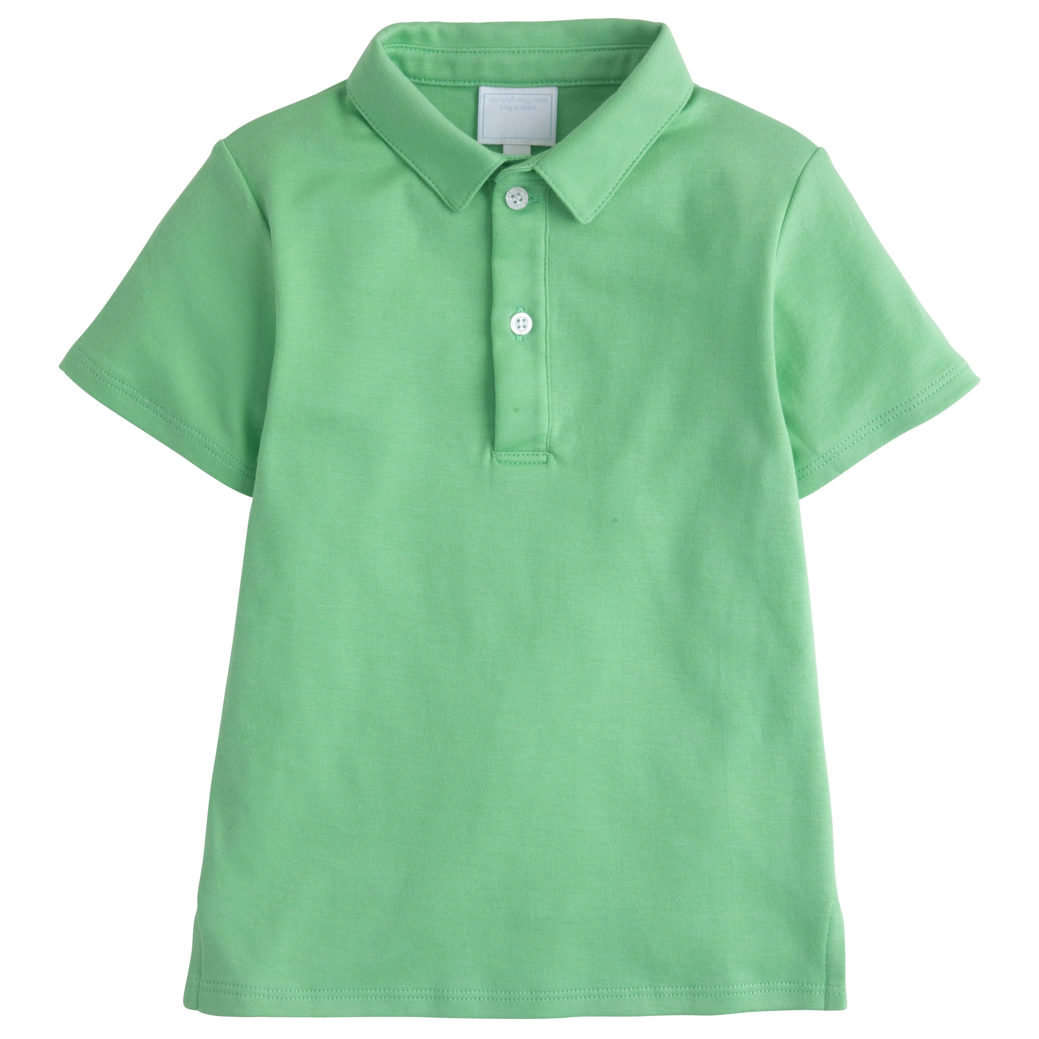 Little Boy's Green Polo - Classic Kids Clothes | Little English