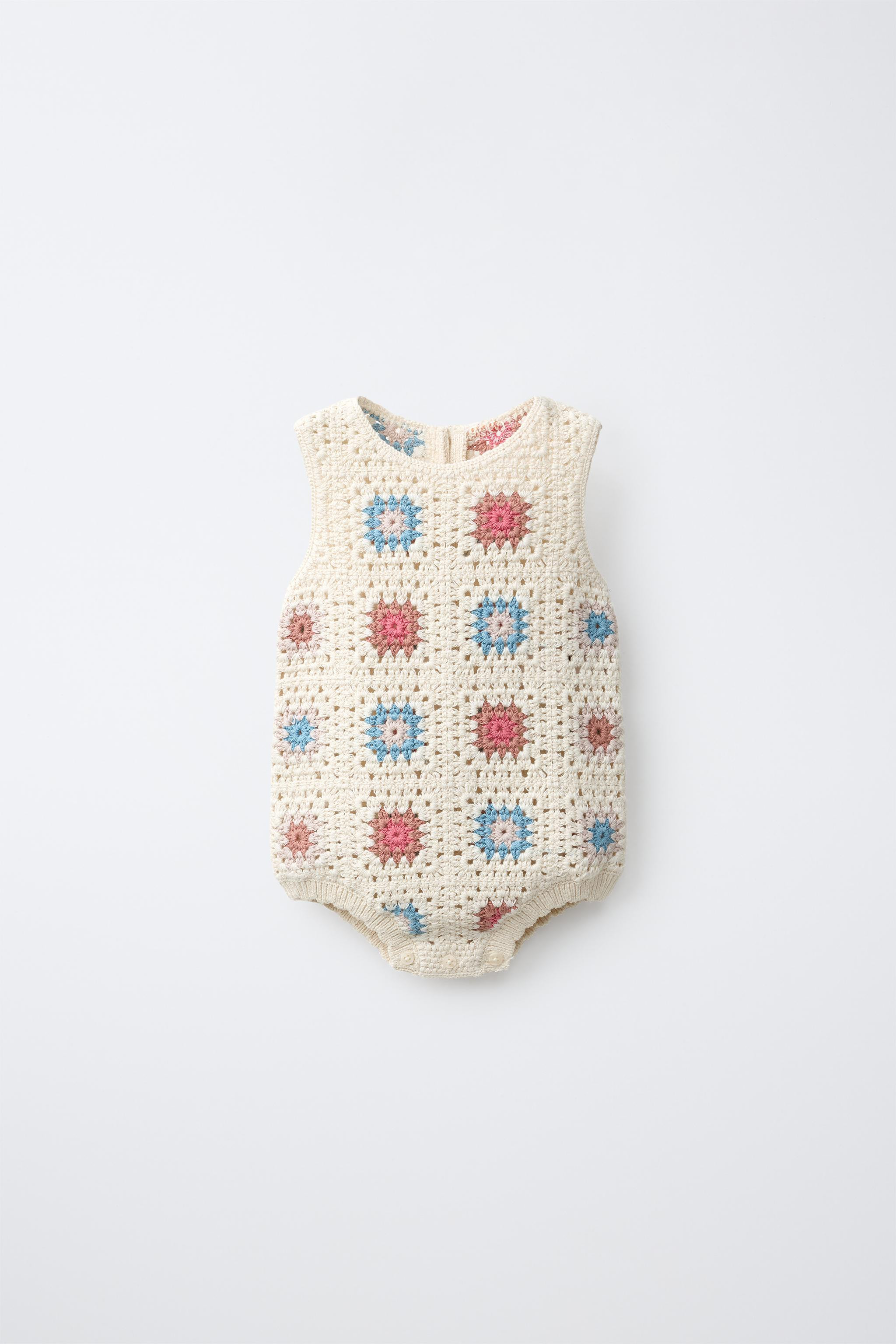 GEOMETRIC KNIT ROMPER | Zara US