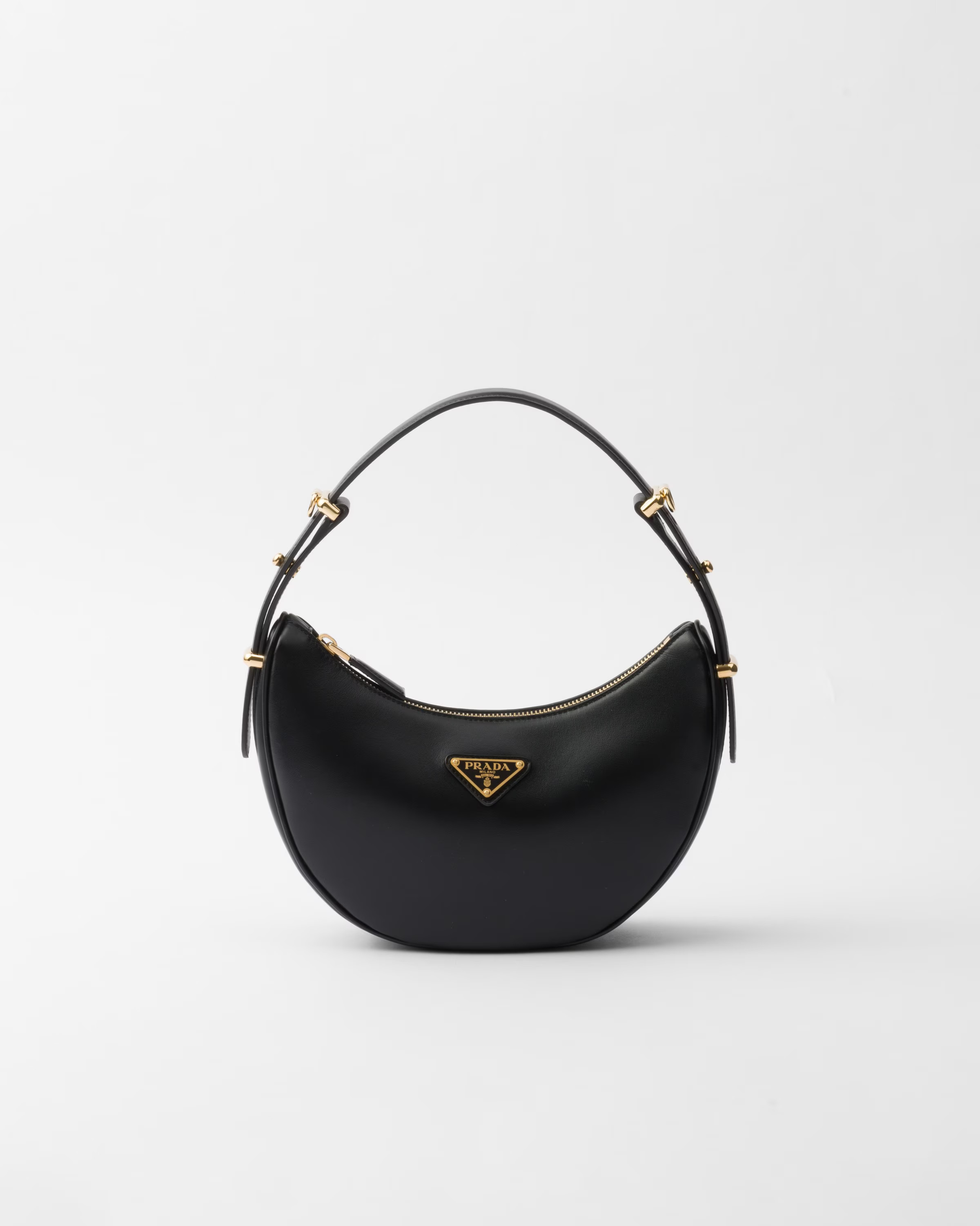 Prada Arqué leather shoulder bag | Prada Spa US