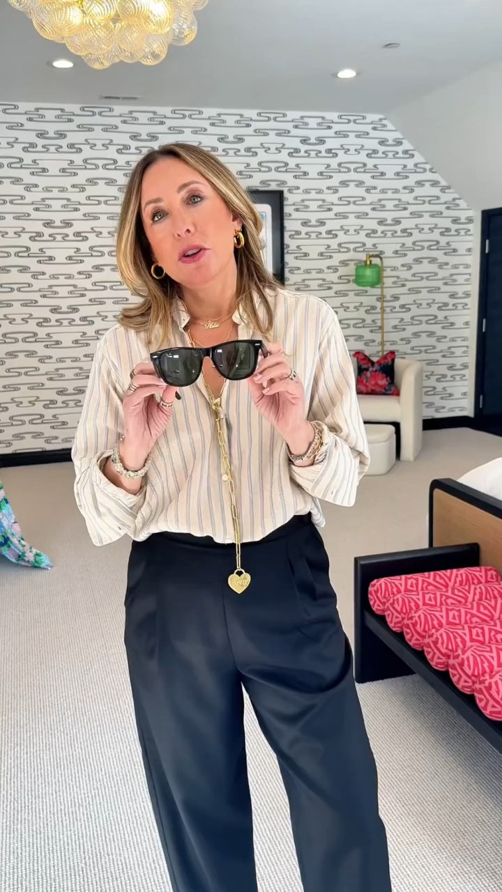 This is not your grandmother’s way of wearing your glasses around your neck! I am loving this easy, casual style of wearing your sunglasses around your neck. If you have a longer chain necklace and a pair of sunnies, you’ve got everything you need to start rocking this style!

What do you think about this look - yay or nay?


#LTKgrwm #LTKmomlife #LTKootd