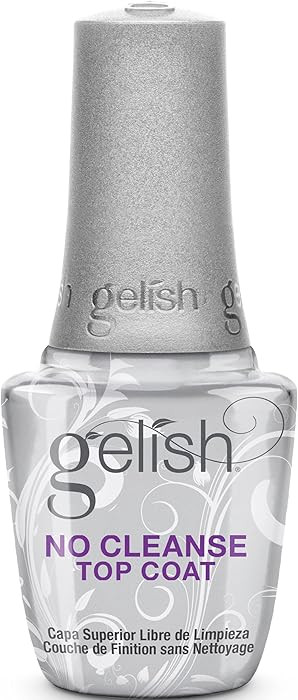 Gelish No-Cleanse Top Coat – 15ml No Wipe High-Gloss Finish, Durability, Long-Lasting, Easy App... | Amazon (US)