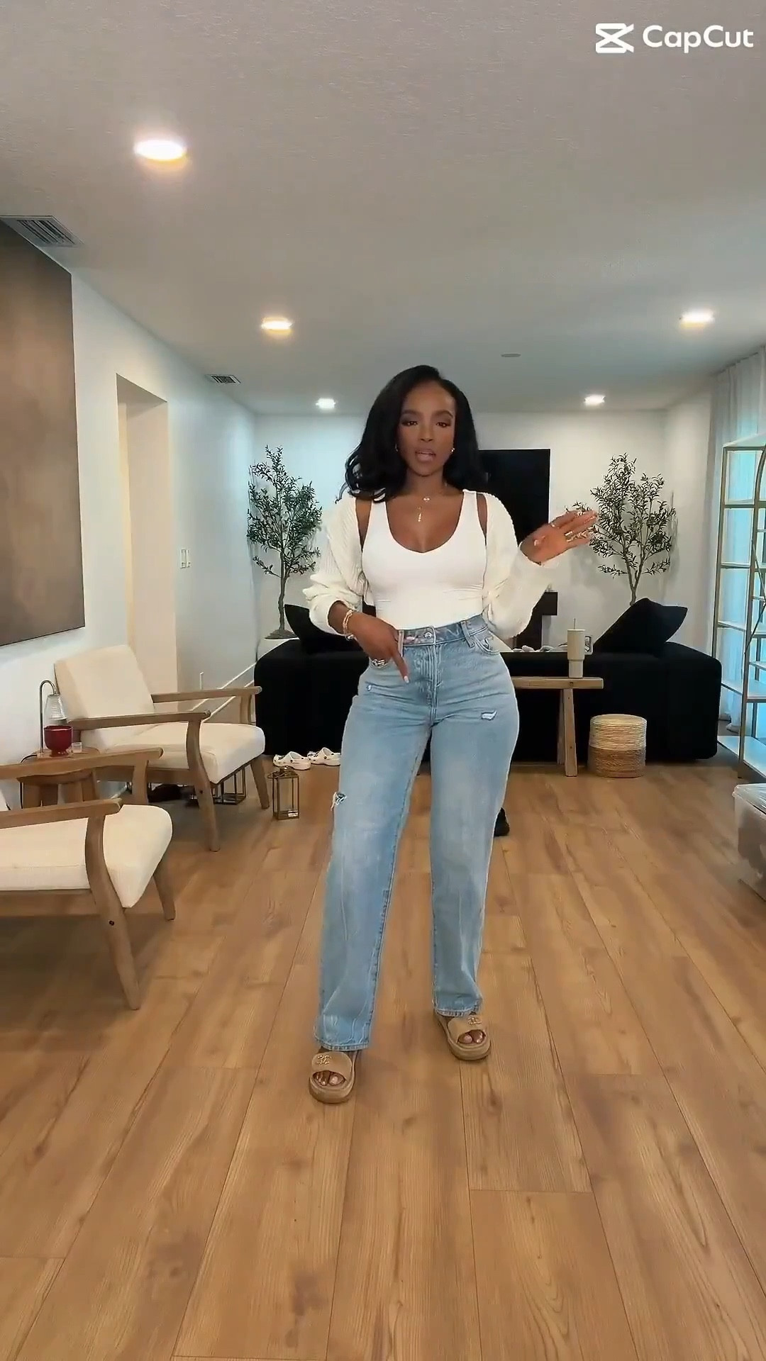 Keeping it comfy but chic — denim staples styled three ways for a laid-back yet polished vibe.
From a classic wide-leg jean paired with a cozy knit to a denim maxi skirt styled with a sleek sleeveless turtleneck, these looks strike the perfect balance between comfort and style. Easy, wearable, and effortlessly put together.

Perfect for dinner at home, fall get-togethers, and relaxed weekend outings.

📏 Sizing: Tops (Small) • Jeans & Skirt (27) • Heels & Sandals (True to size)

Denim outfit ideas, casual chic looks, elevated everyday outfits, wide-leg denim styling, denim skirt outfit inspiration, polished casual fashion.

✨ Everything linked below for easy shopping

Follow me on Instagram and YouTube @kirasfashionfinds

#LTKPetite #LTKootd