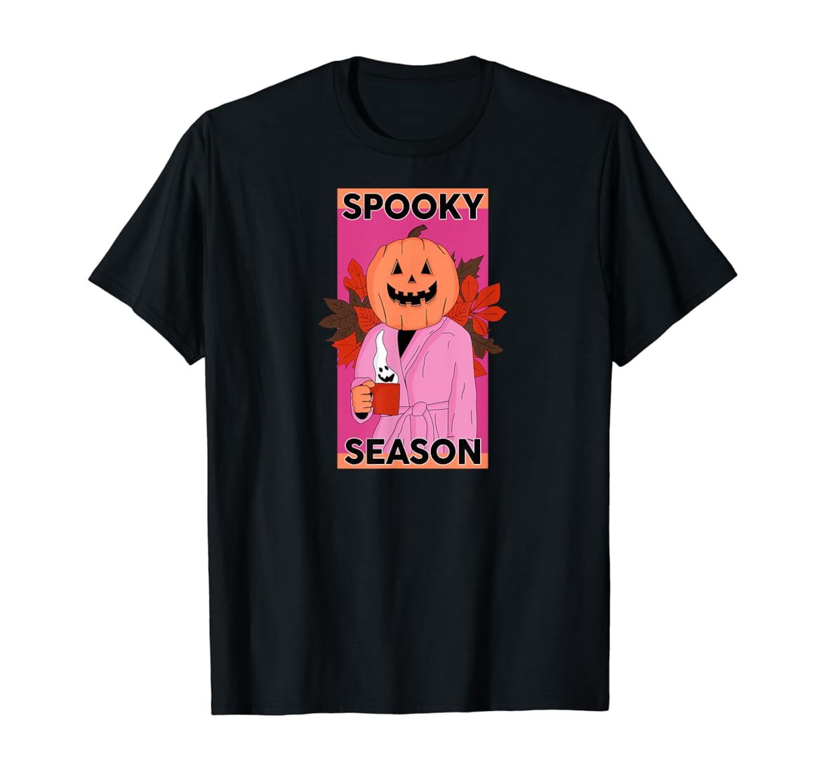 Spooky Szn Season Pumpkin Head Cute Halloween T-Shirt | Amazon (US)